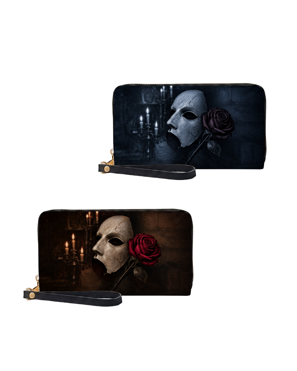 Dual Mask Long Zip Wallet