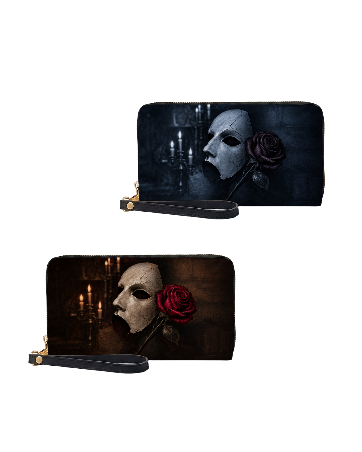 Dual Mask Long Zip Wallet