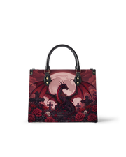 Ember Moon Dragon Leather Handbag