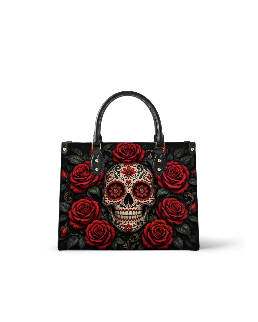 Sacred Bloom Leather Handbag