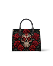 Sacred Bloom Leather Handbag