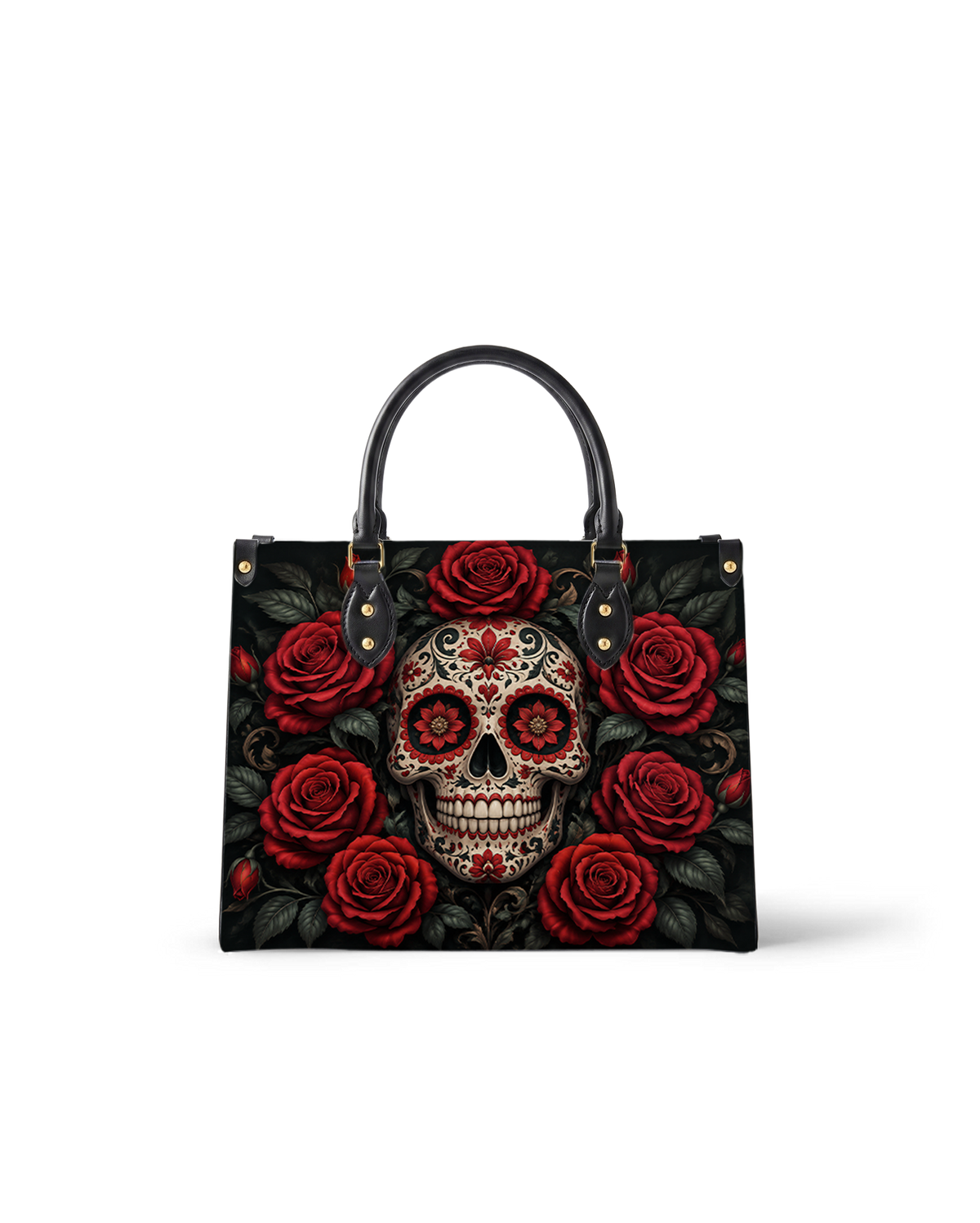 Sacred Bloom Leather Handbag