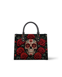 Sacred Bloom Leather Handbag