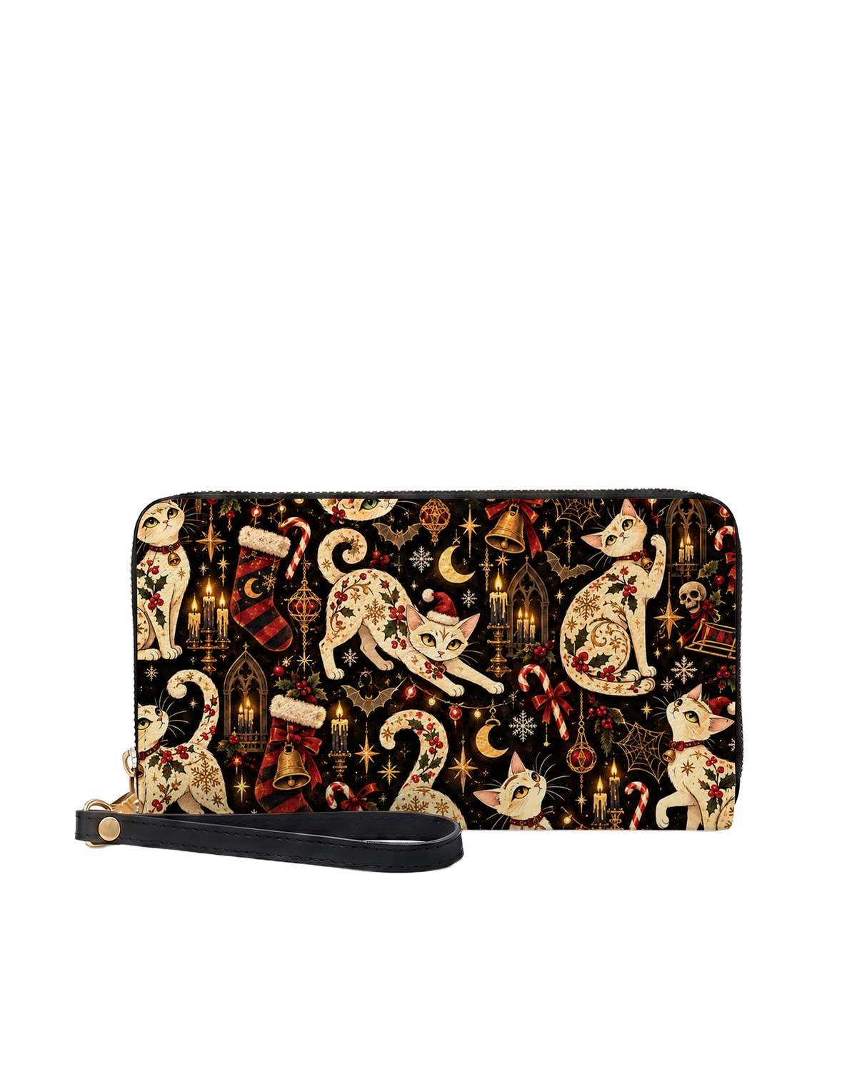 Holly Cat Long Zip Wallet