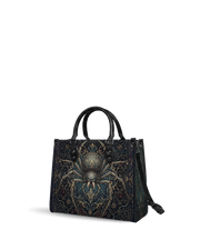 Lunar Grimoire Leather Handbag
