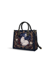 Vulpine Raven Leather Handbag