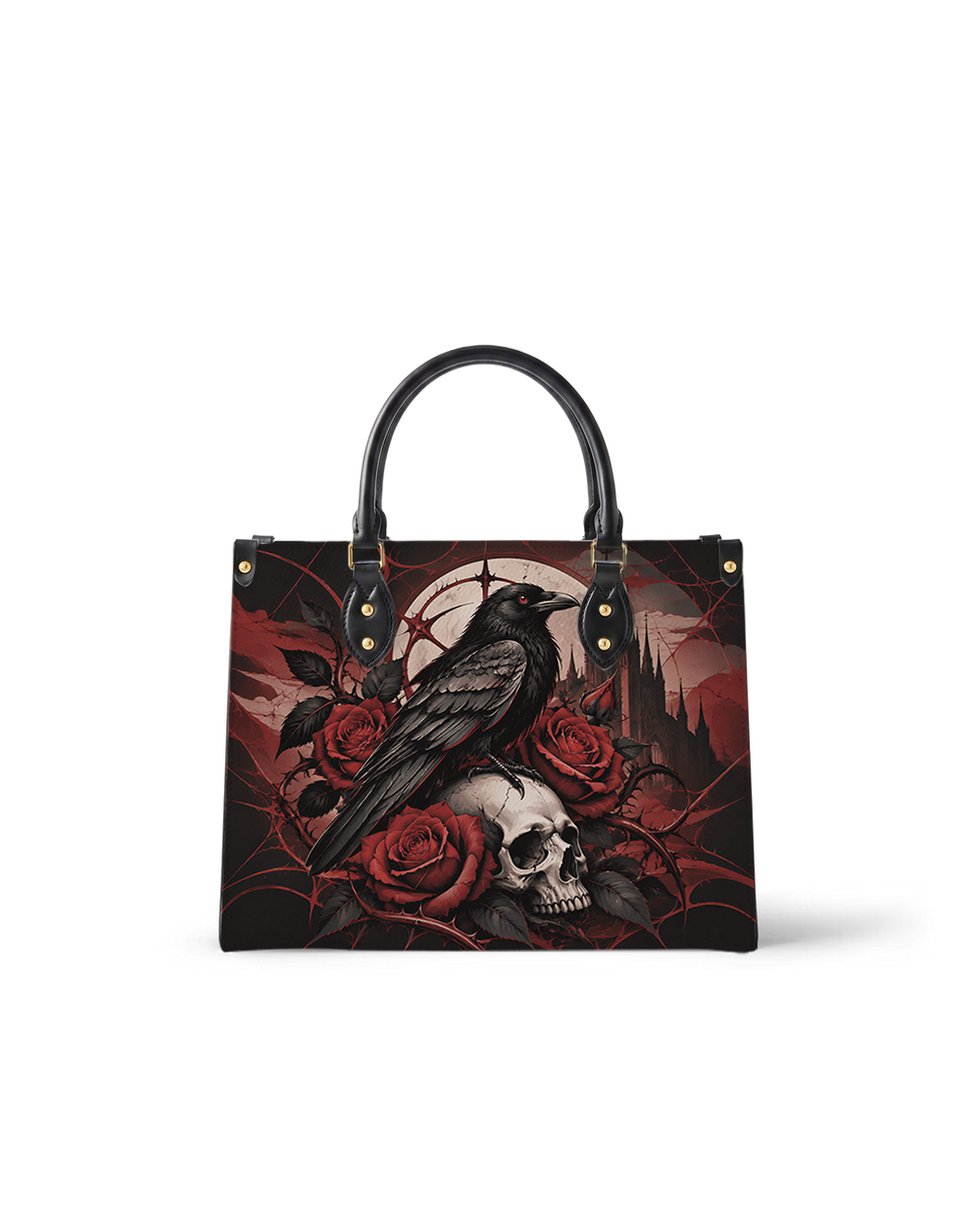 Raven's Bone Leather Handbag