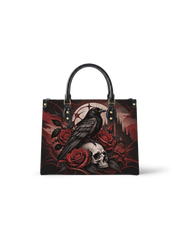 Raven's Bone Leather Handbag