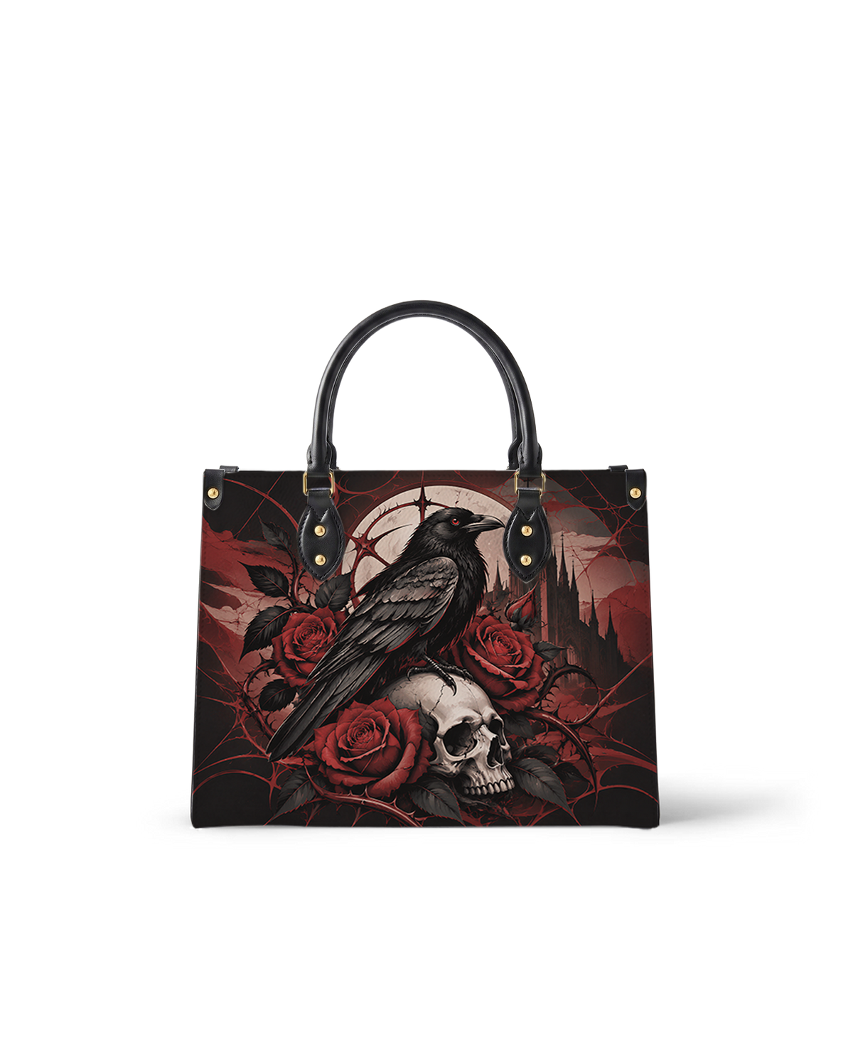 Raven's Bone Leather Handbag