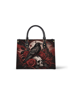 Raven's Bone Leather Handbag