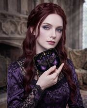 Lunar Grimoire Leather Handbag