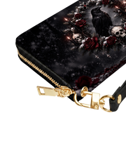 Death Wreath Long Zip Wallet