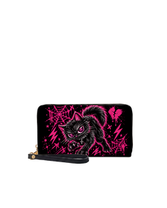Pink Abyss Long Zip Wallet