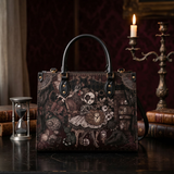 Tick Tock Leather Handbag