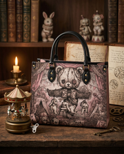 Nightmare Carousel Leather Handbag