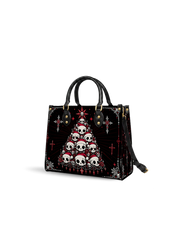 Skull Tree Leather Handbag