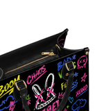 DIY "Paint-Your-Own" Rebel Bunny Bag (Paints Not Included) Leather Handbag