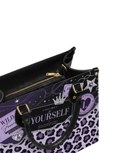 Lilac Spots Leather Handbag