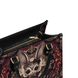 Demon Bunny Leather Handbag