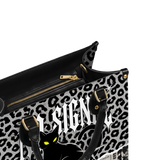 Dark Prowl Leather Handbag