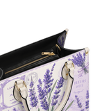 Violet Lavender Leather Handbag