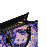 VioletPaw Leather Handbag