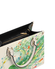 Azure Bird(Abundance) Leather Handbag