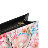 Blush Pearl Leather Handbag