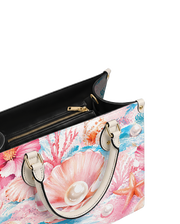 Blush Pearl Leather Handbag
