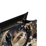 Lunar Ragdoll  Leather Handbag