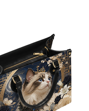 Lunar Ragdoll  Leather Handbag