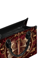 Crimson Arbiter Leather Handbag