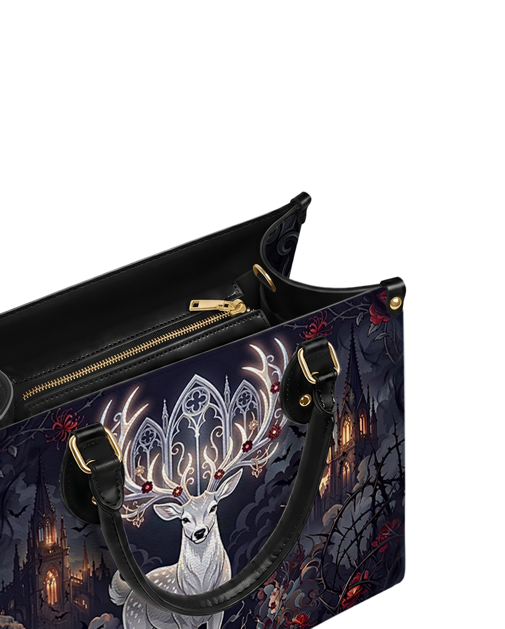 Cathedral Stag Leather Handbag