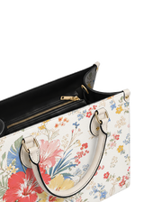 Hibiscus Breeze Leather Handbag