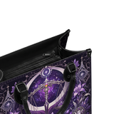 Libra｜Purple Leather Handbag