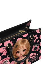 Pink Rebel Leather Handbag