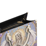 Holy Skeleton Leather Handbag