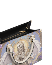 Holy Skeleton Leather Handbag
