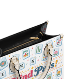 Mahjong Blind Pass Leather Handbag
