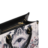 Tearful Iris Leather Handbag