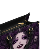 Night Violet Maiden Leather Handbag