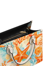 Coral Star Leather Handbag