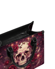 Bone Rose Leather Handbag