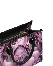 Kitsune Rose Leather Handbag