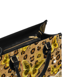 Golden Spots Leather Handbag