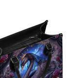 "Nocturne Swan" Leather Handbag