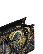 Gilded Reaper  Leather Handbag