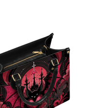 Bat Castle Leather Handbag