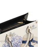 Hamptons Hydrang Leather Handbag