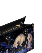 Crystal Veil Leather Handbag